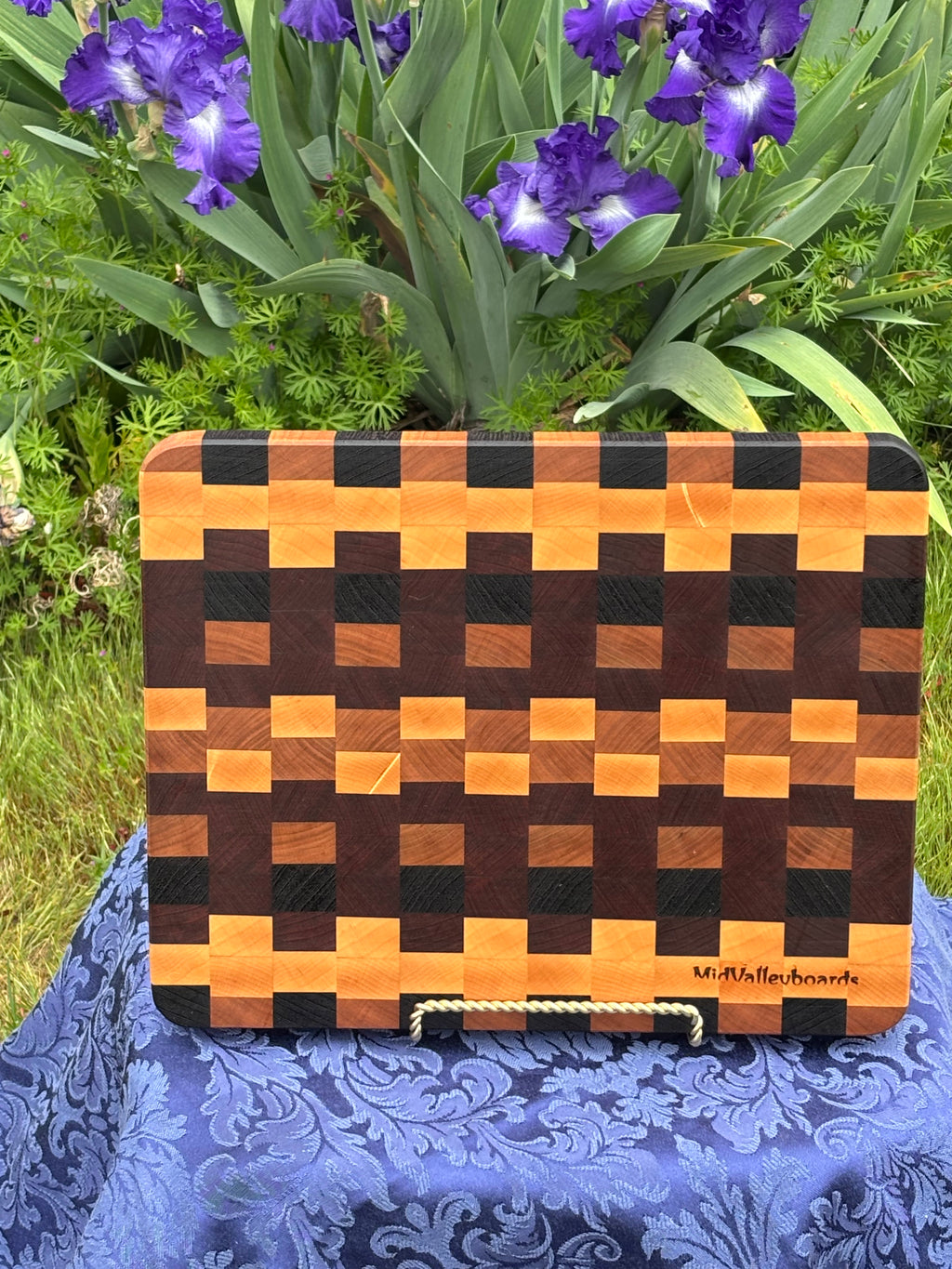Cutting Board  End grain, maple, cherry, wenge walnut