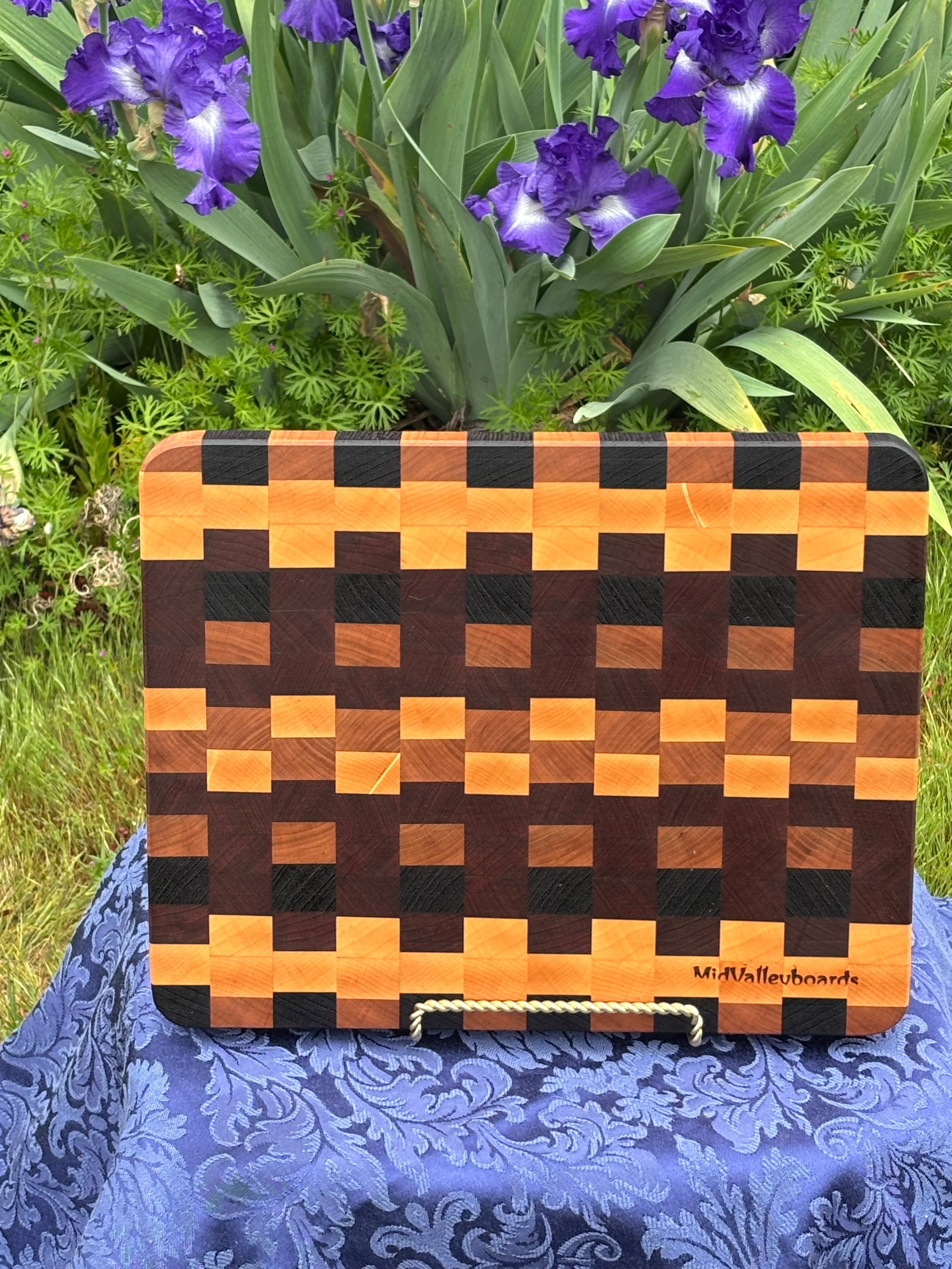 Cutting Board  End grain, maple, cherry, wenge walnut