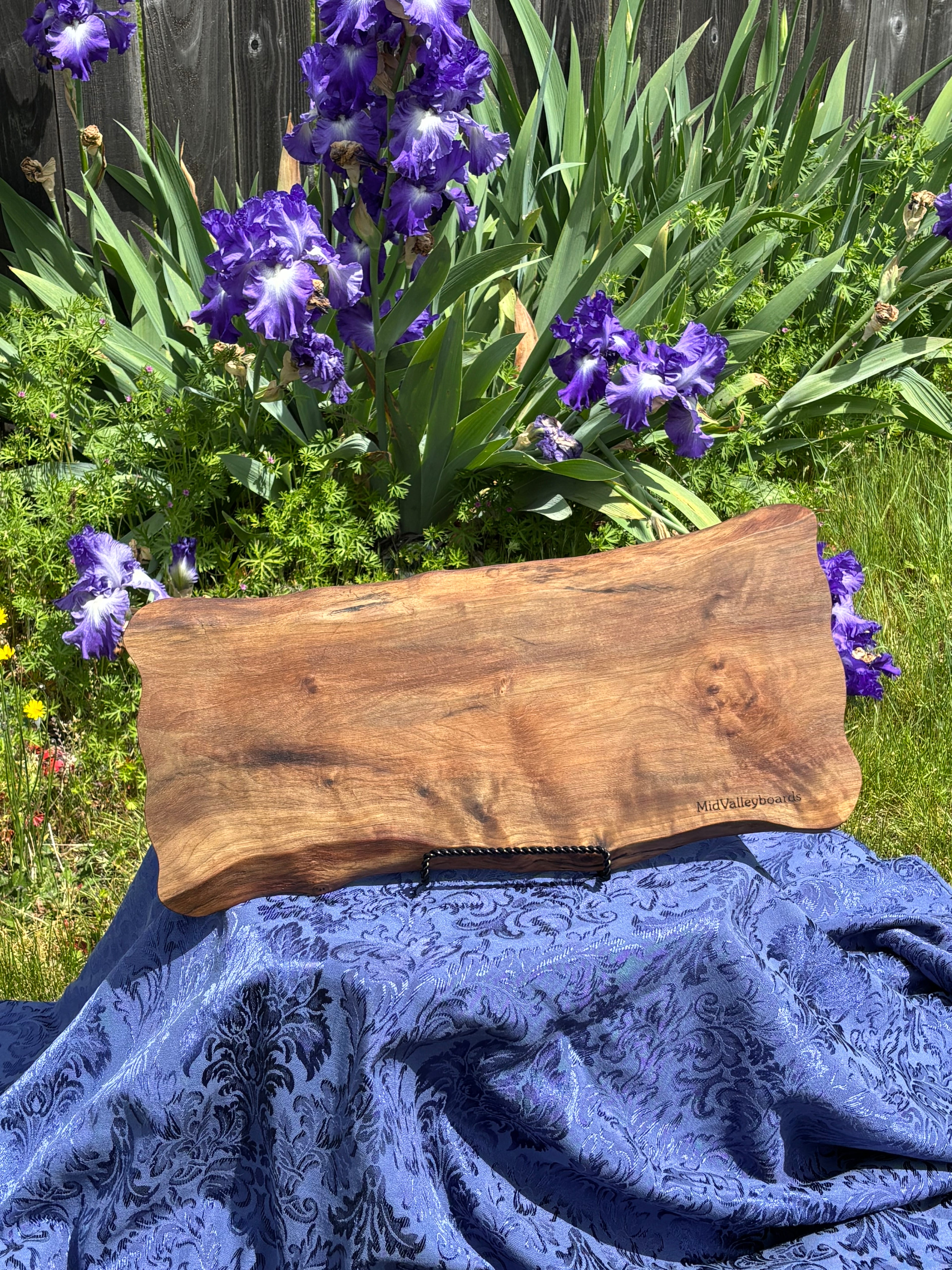 Charcuterie Board, Black Walnut live edge