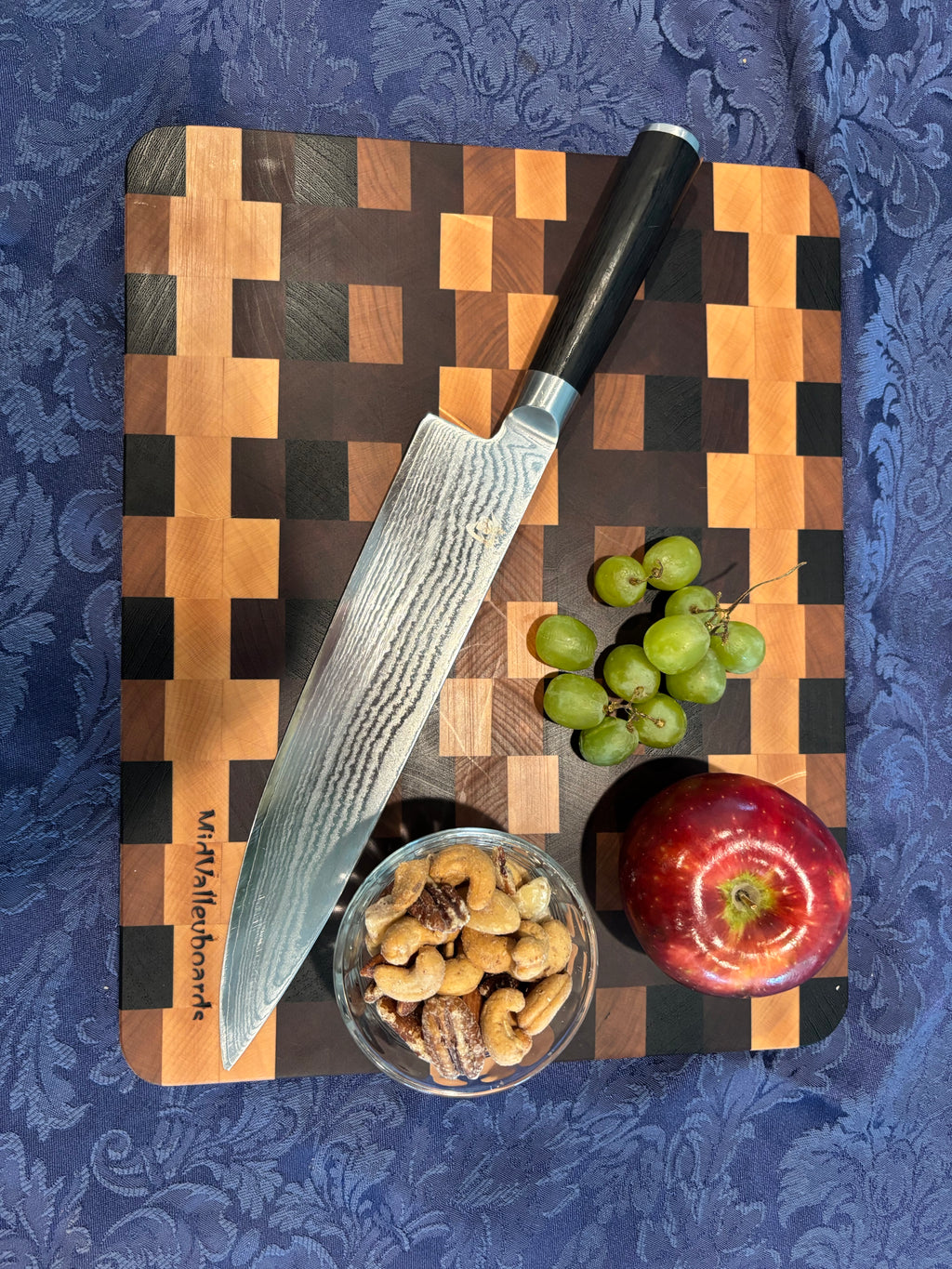 Cutting Board  End grain, maple, cherry, wenge walnut