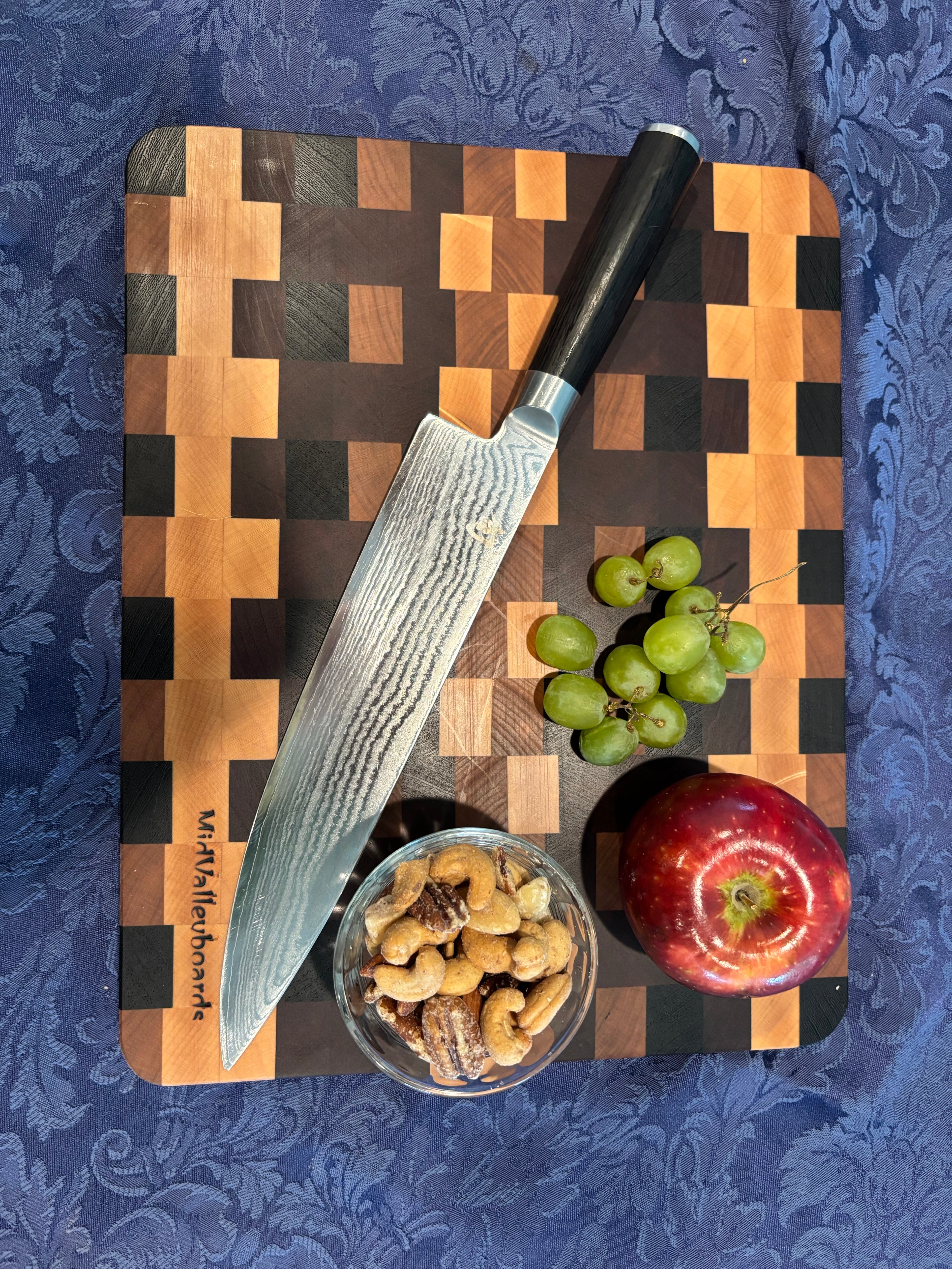 Cutting Board  End grain, maple, cherry, wenge walnut