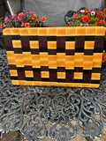 Cutting Board  End grain, Maple, Walnut, Wenge, Purple heart