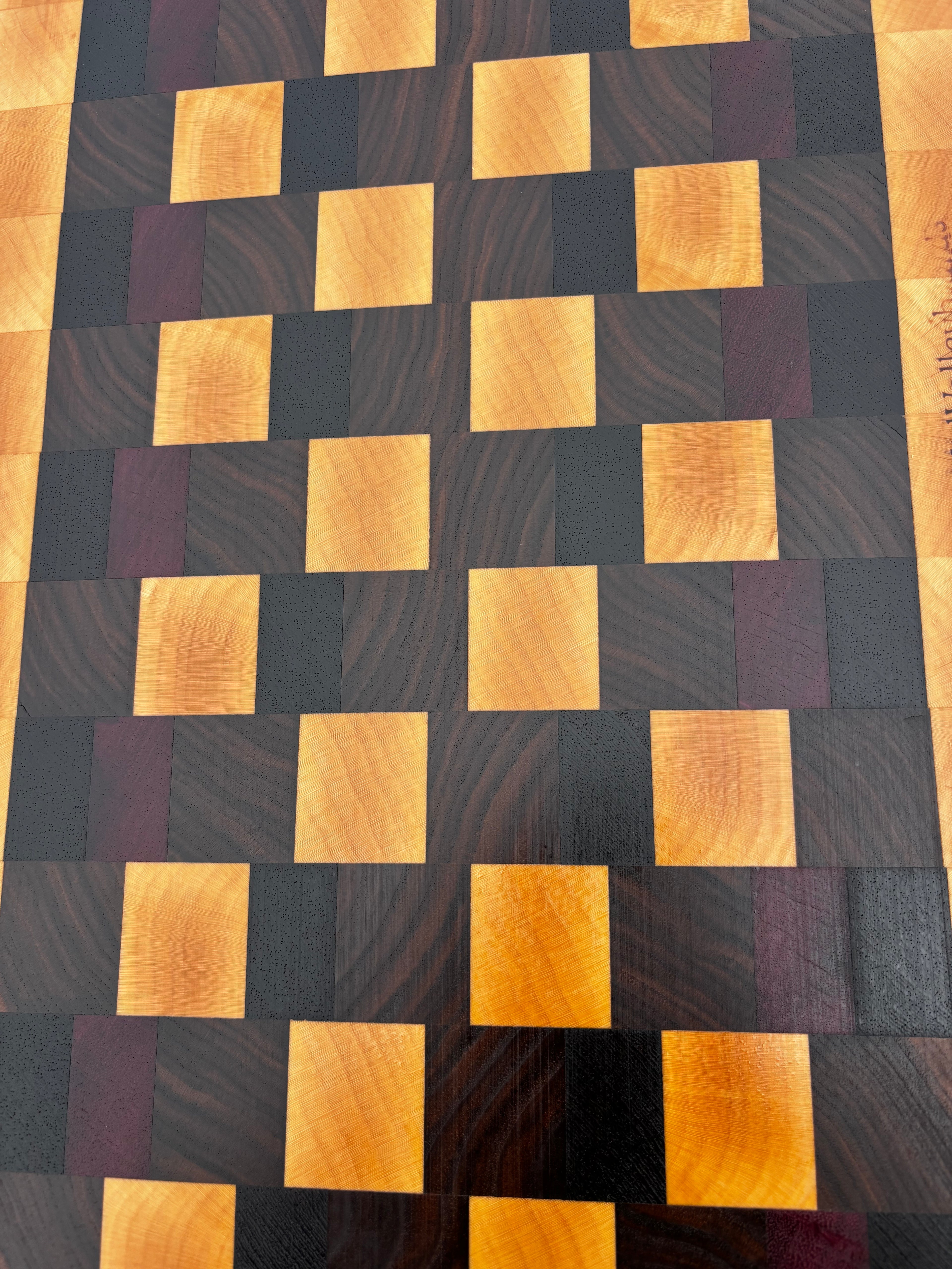 When I look at the grain in this board, the orientation makes it looks like a river  is flowing through the center.